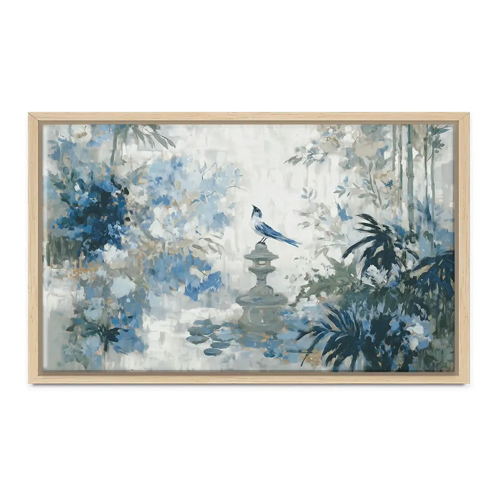 Quiet Garden Pagoda Reverie Canvas Print Quiet Garden Pagoda Reverie Canvas Print wall art product Chromatic Storm Studio