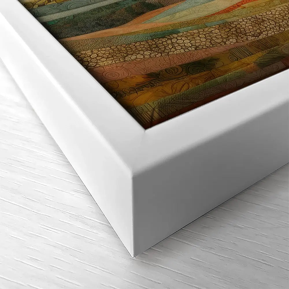 Quilted Autumn Landscape Square Canvas Print Quilted Autumn Landscape Square Canvas Print wall art product Art Print Shop