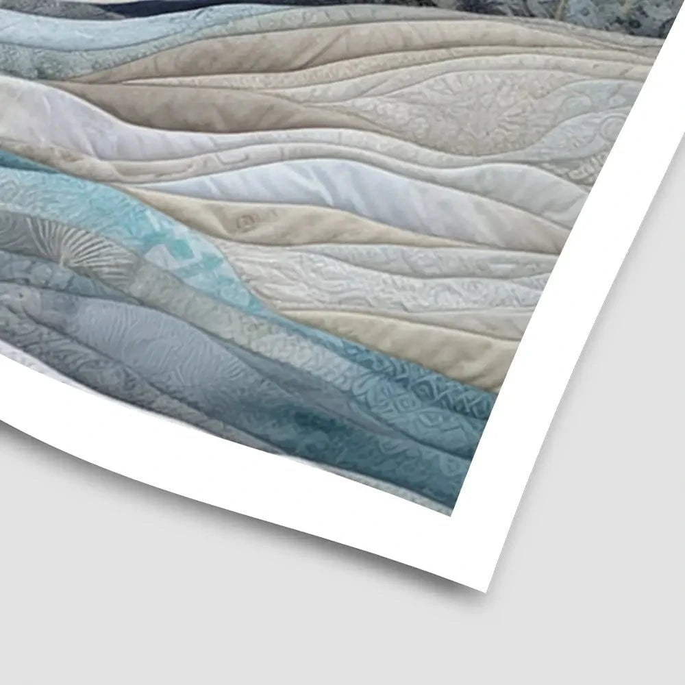 Quilted Winter Landscape 2 Art Print Quilted Winter Landscape 2 Art Print wall art product RileyB - Independent