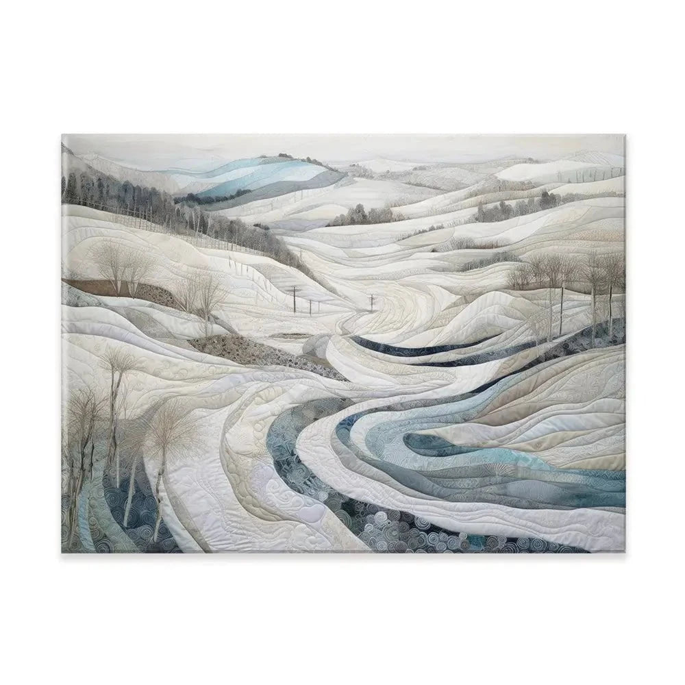 Quilted Winter Landscape 2 Canvas Print Quilted Winter Landscape 2 Canvas Print wall art product RileyB - Independent