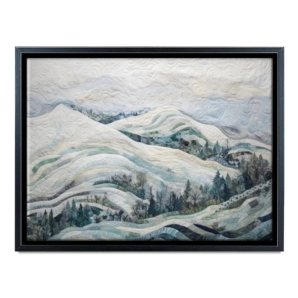 Quilted Winter Landscape 3 Canvas Print Quilted Winter Landscape 3 Canvas Print wall art product RileyB - Independent