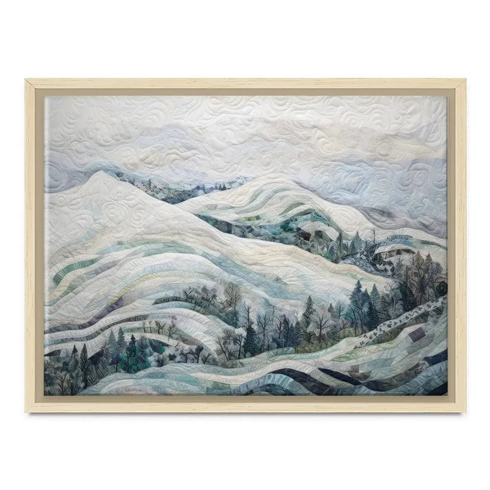 Quilted Winter Landscape 3 Canvas Print Quilted Winter Landscape 3 Canvas Print wall art product RileyB - Independent