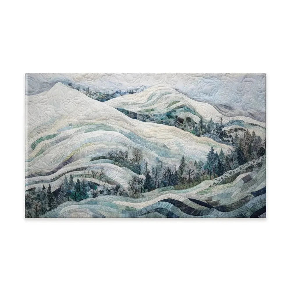 Quilted Winter Landscape 3 Canvas Print Quilted Winter Landscape 3 Canvas Print wall art product RileyB - Independent