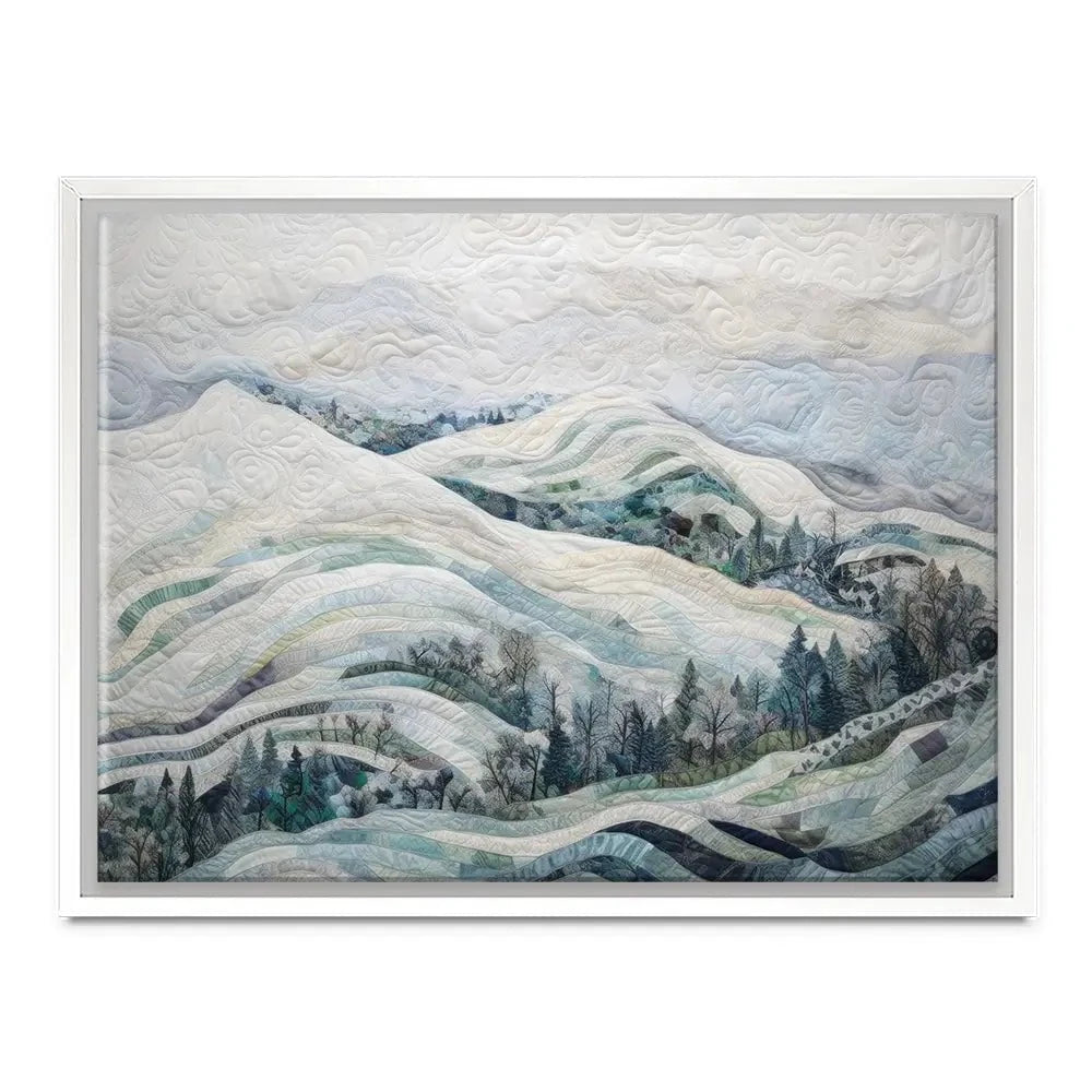 Quilted Winter Landscape 3 Canvas Print Quilted Winter Landscape 3 Canvas Print wall art product RileyB - Independent