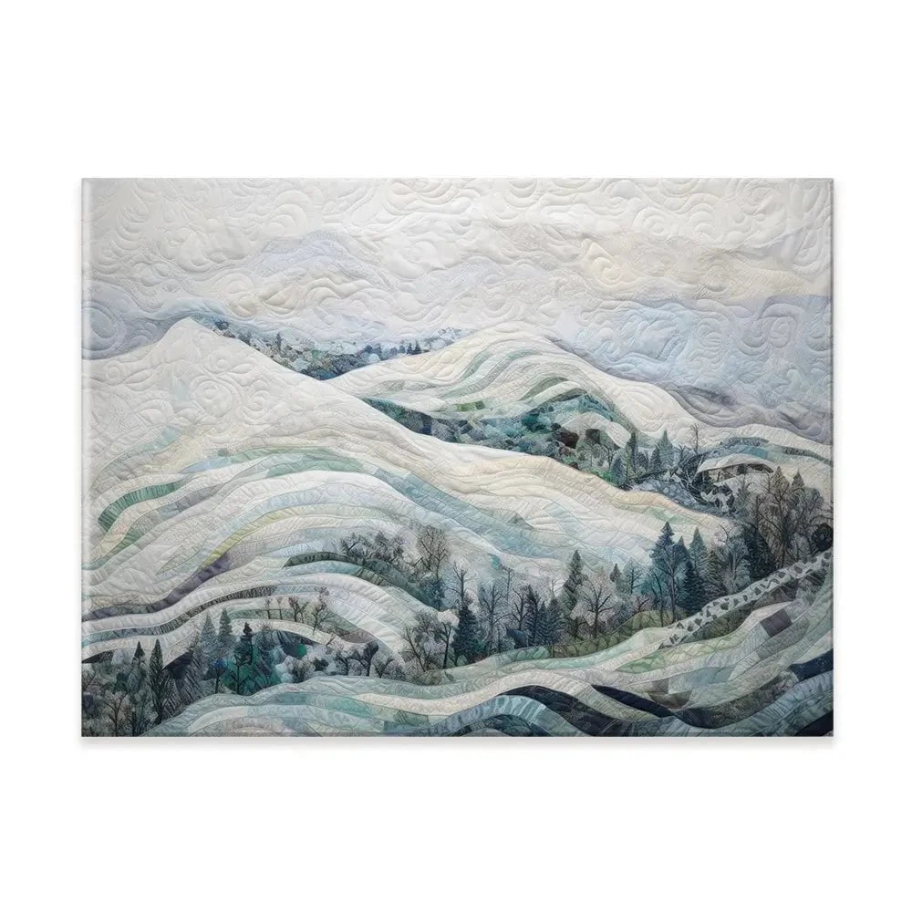 Quilted Winter Landscape 3 Canvas Print Quilted Winter Landscape 3 Canvas Print wall art product RileyB - Independent