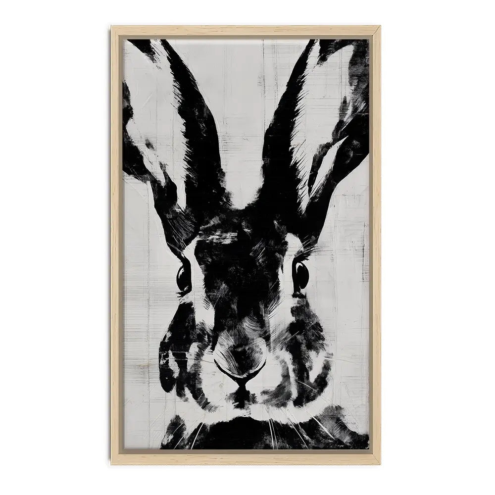 Rabbit Close Gaze Canvas Print Rabbit Close Gaze Canvas Print wall art product Chromatic Storm Studio