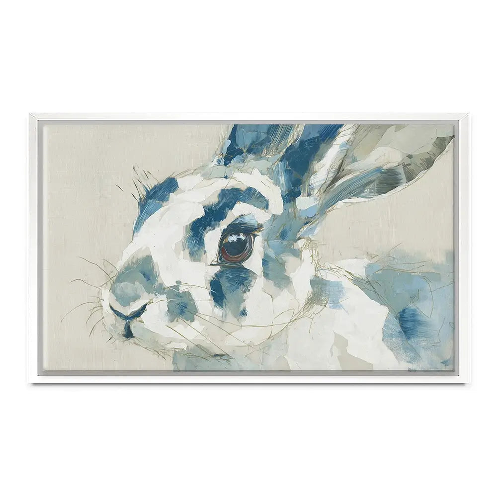Rabbit Watercolour Portrait Canvas Print Rabbit Watercolour Portrait Canvas Print wall art product Chromatic Storm Studio