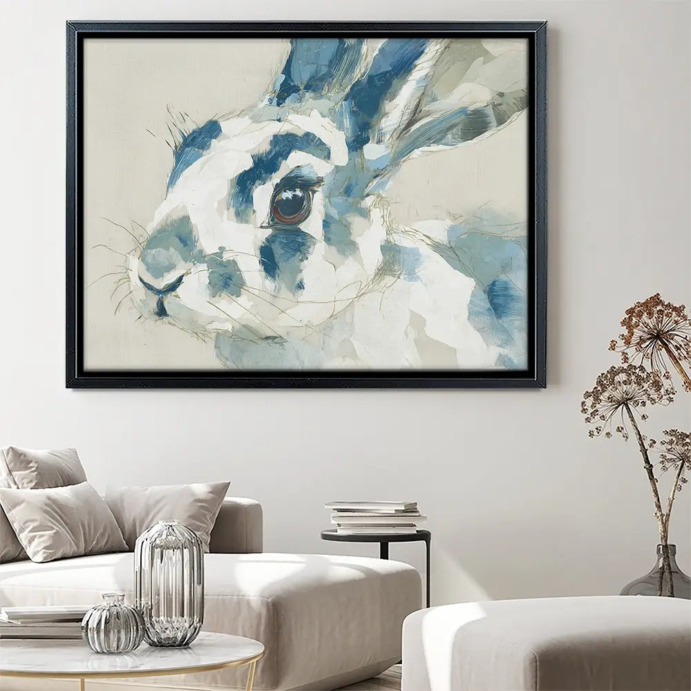 Rabbit Watercolour Portrait Canvas Print Rabbit Watercolour Portrait Canvas Print wall art product Chromatic Storm Studio