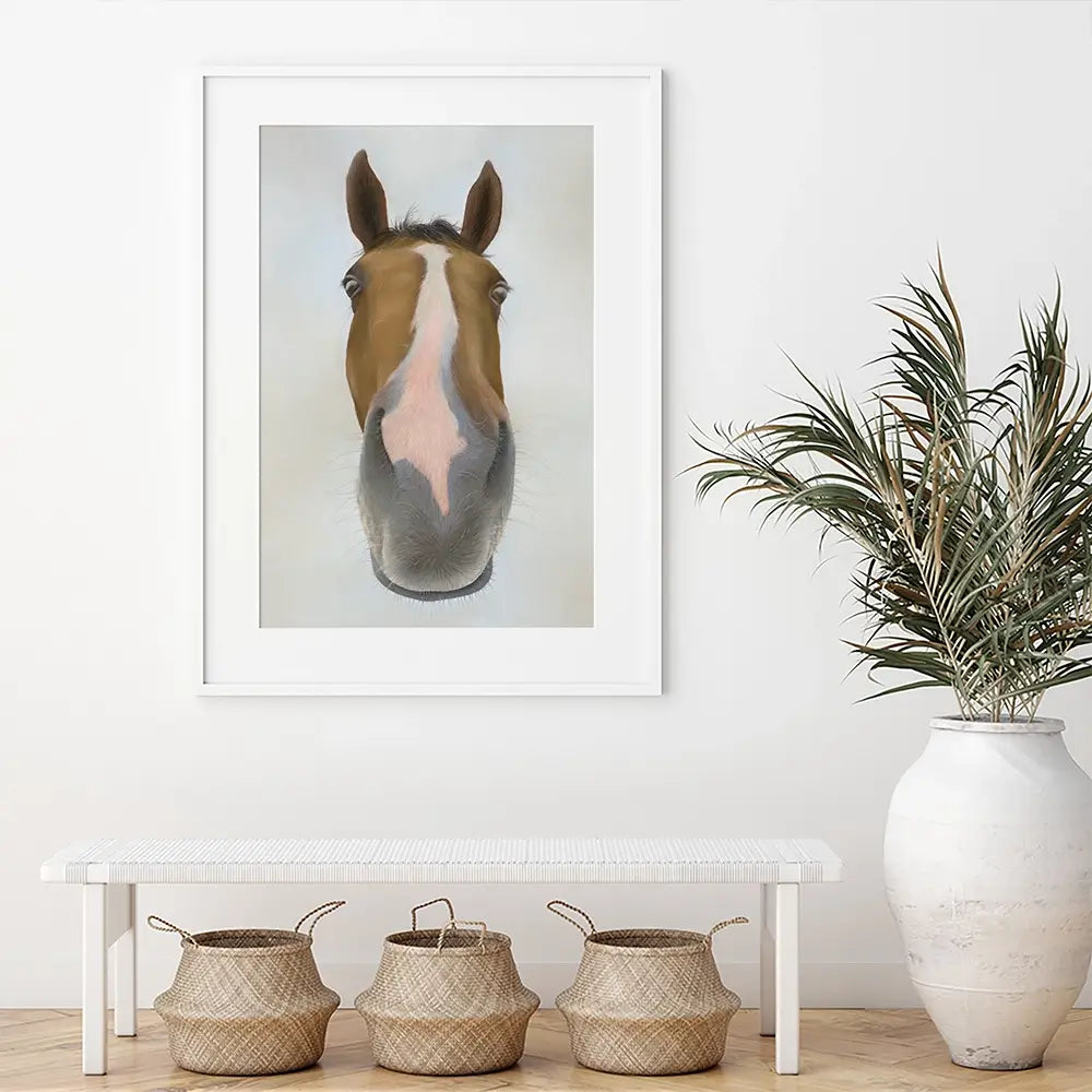 Racehorse Faugheen Framed Art Print Racehorse Faugheen Framed Art Print wall art product Georgie Turner