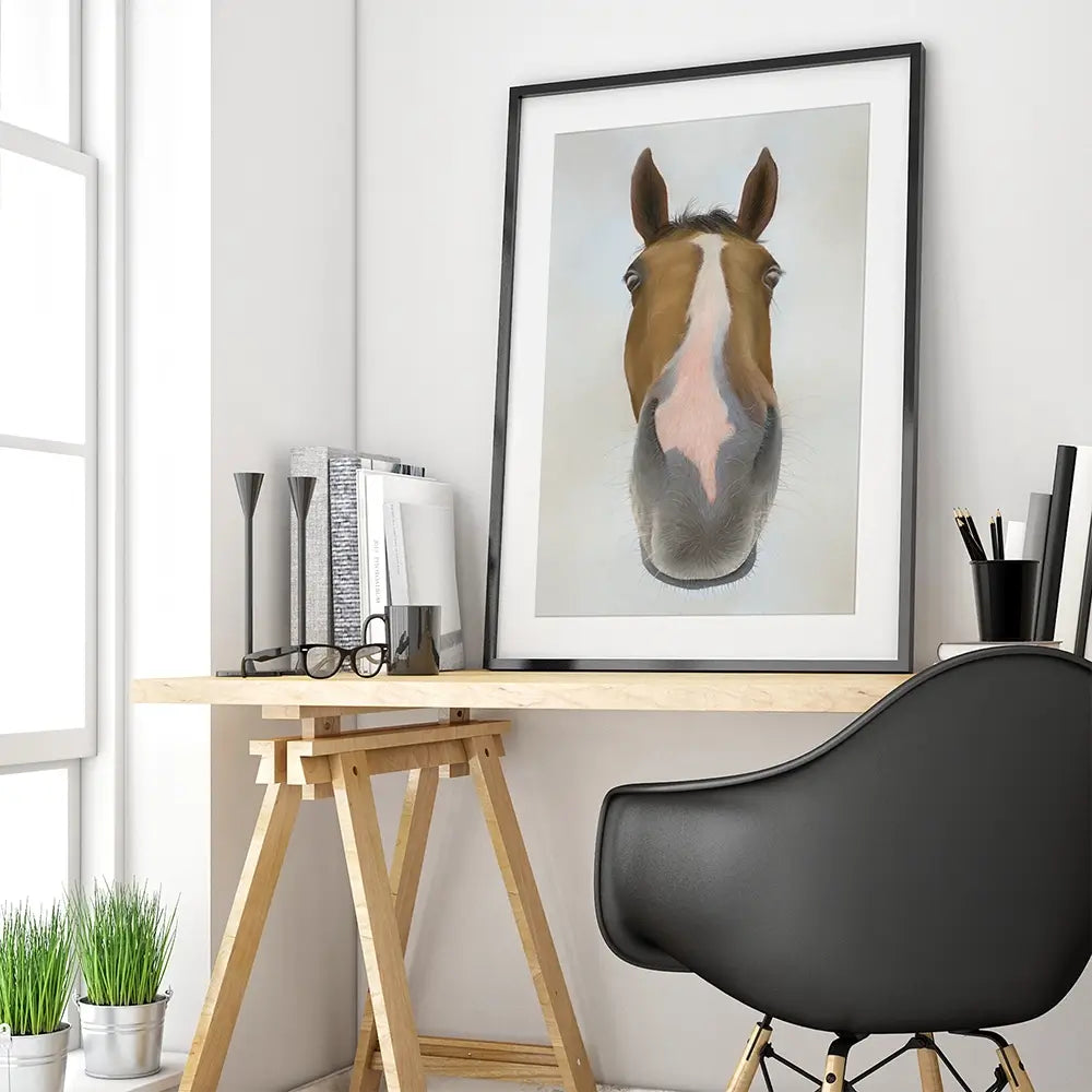 Racehorse Faugheen Framed Art Print Racehorse Faugheen Framed Art Print wall art product Georgie Turner