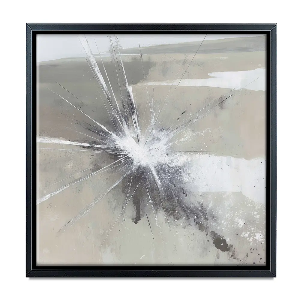 Radiant Burst Abstract Square Canvas Print Radiant Burst Abstract Square Canvas Print wall art product Chromatic Storm Studio