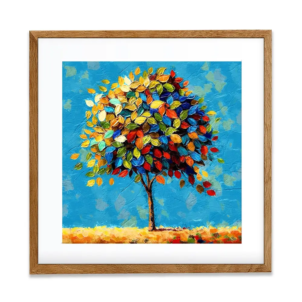 Radiant Growth Square Framed Art Print Radiant Growth Square Framed Art Print wall art product Art Print Shop