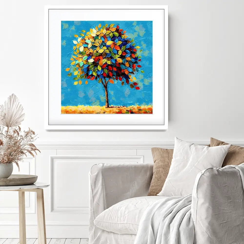 Radiant Growth Square Framed Art Print Radiant Growth Square Framed Art Print wall art product Art Print Shop