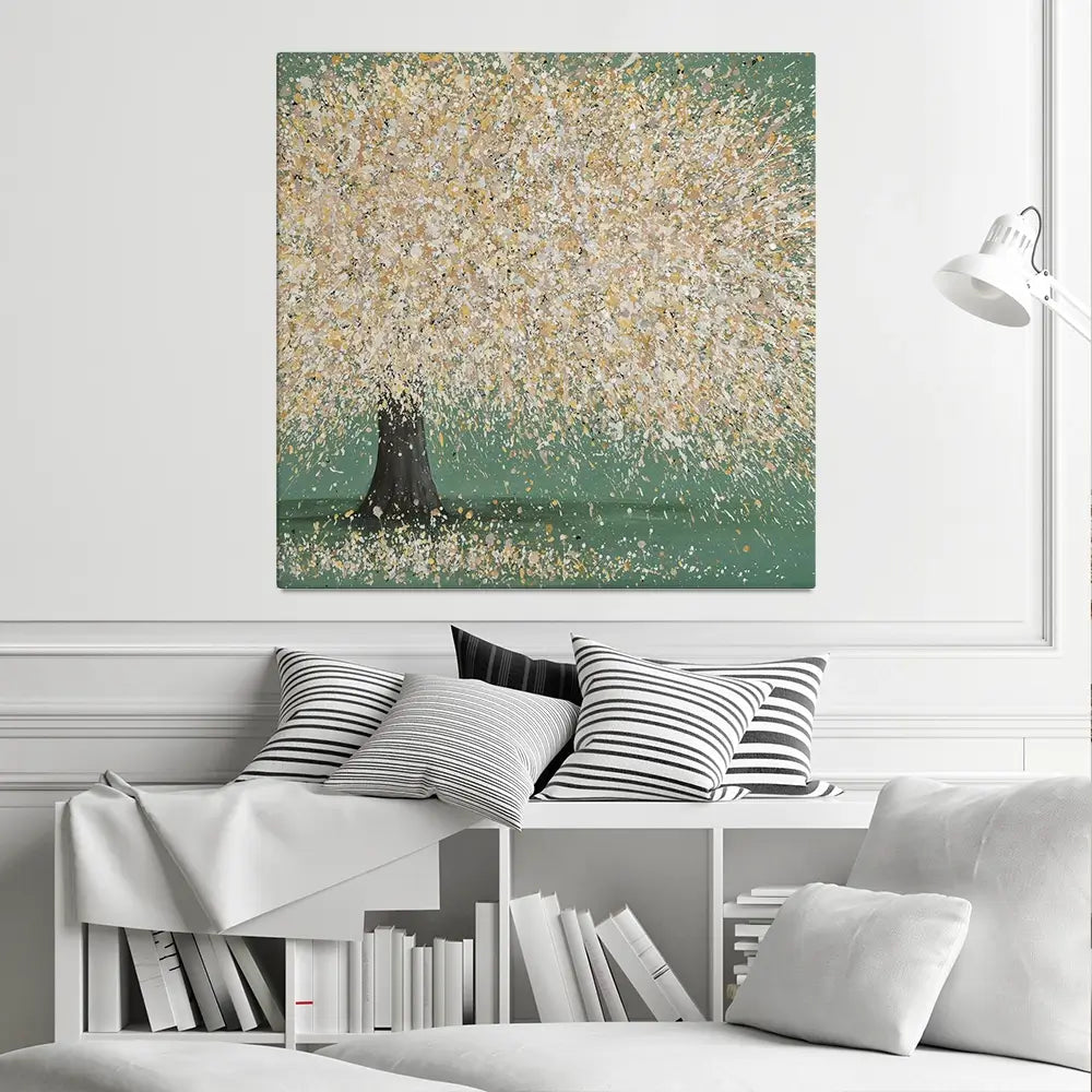 Radiant Love Square Canvas Print Radiant Love Square Canvas Print wall art product Art Print Shop