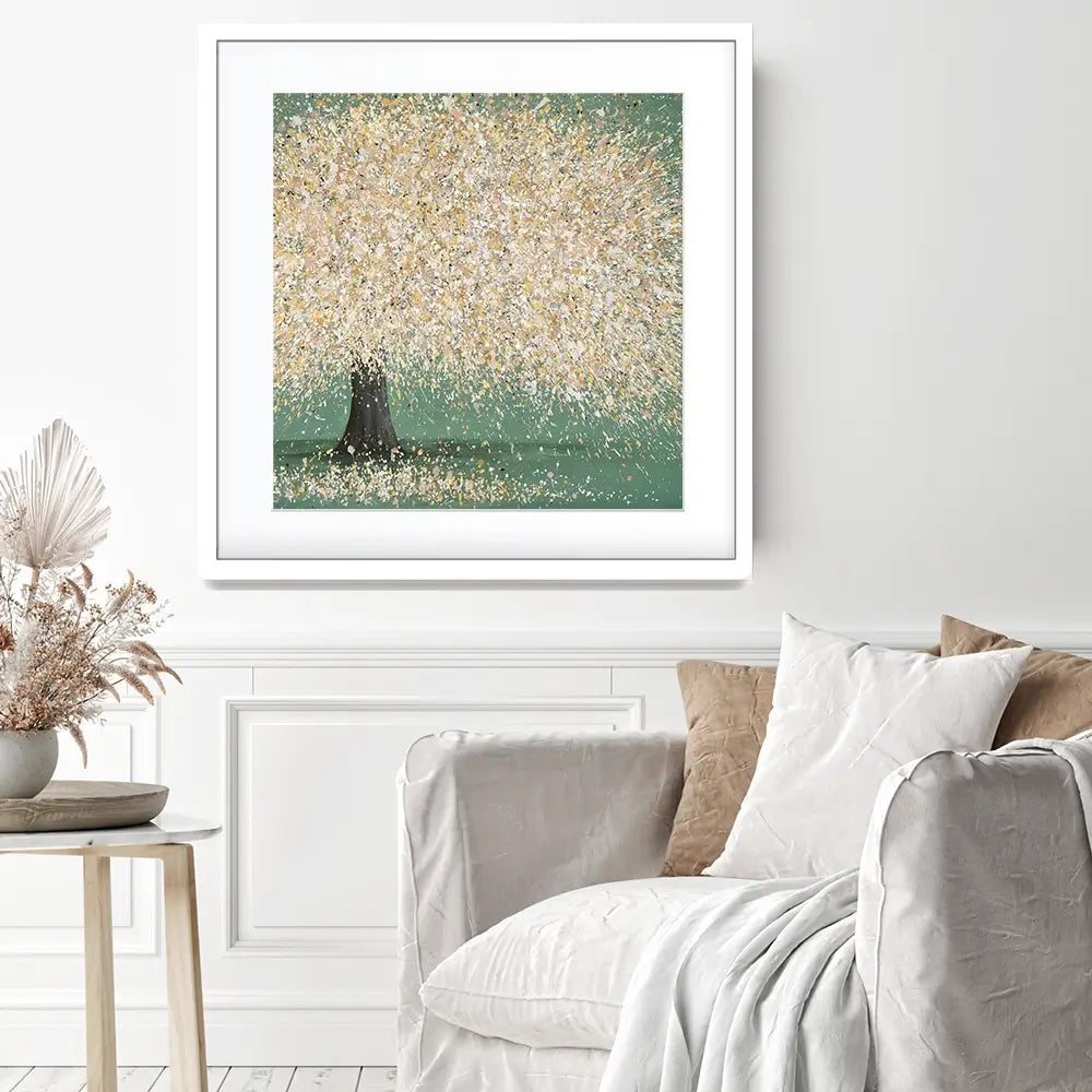 Radiant Love Square Framed Art Print Radiant Love Square Framed Art Print wall art product Art Print Shop