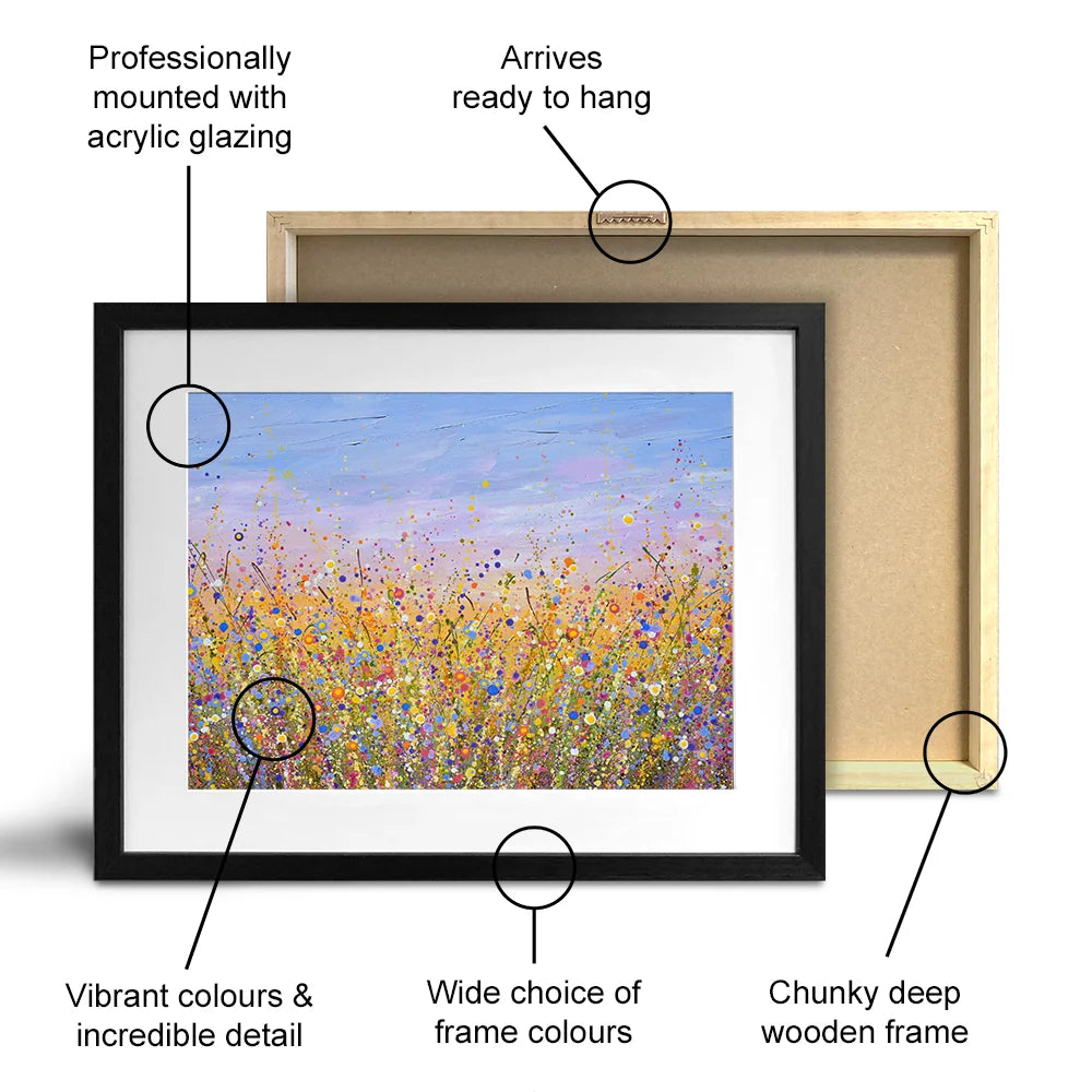 Radiant Meadow Framed Art Print Radiant Meadow Framed Art Print wall art product Olga Tkachyk