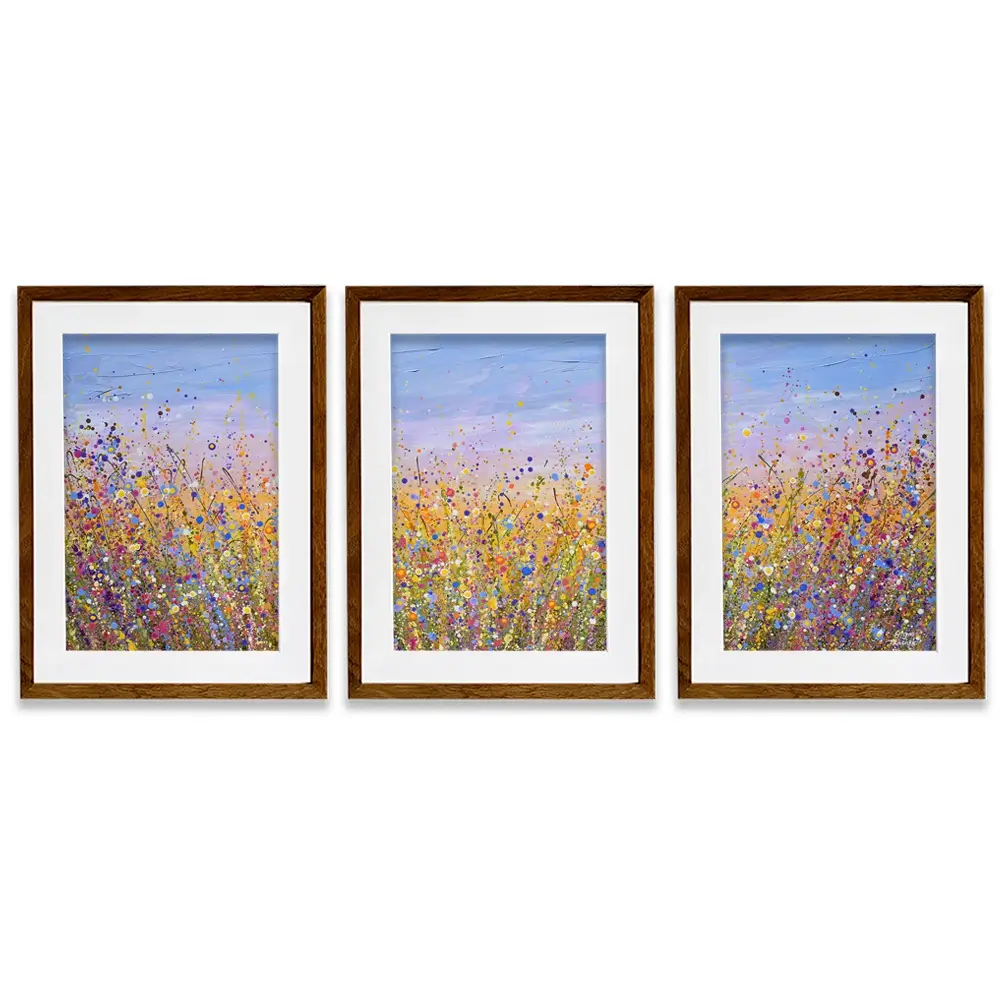 Radiant Meadow Framed Art Print Trio Radiant Meadow Framed Art Print Trio wall art product Olga Tkachyk