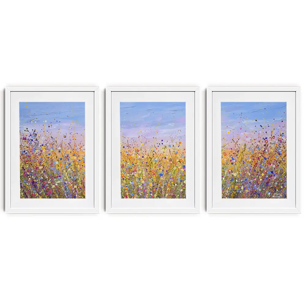 Radiant Meadow Framed Art Print Trio Radiant Meadow Framed Art Print Trio wall art product Olga Tkachyk