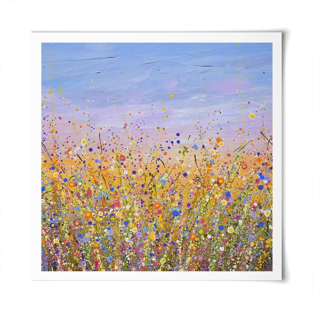 Radiant Meadow Square Art Print Radiant Meadow Square Art Print wall art product Olga Tkachyk