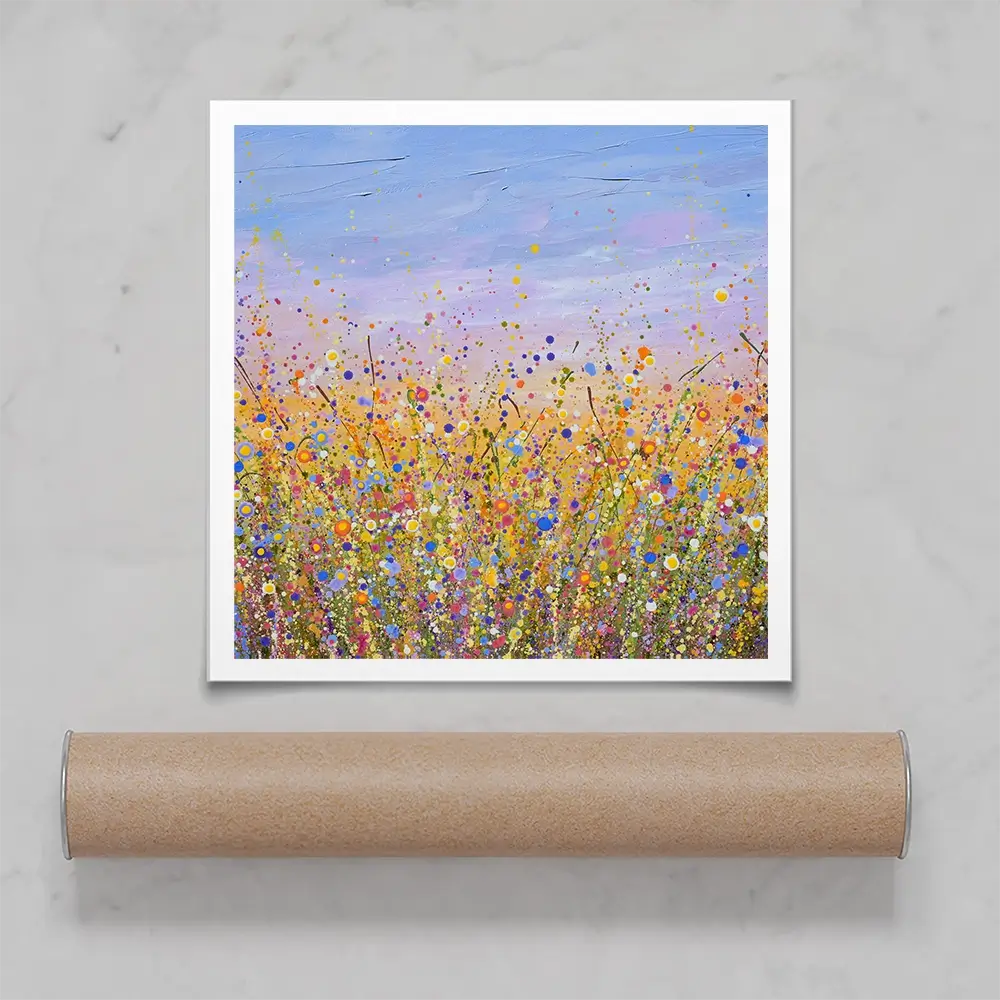 Radiant Meadow Square Art Print Radiant Meadow Square Art Print wall art product Olga Tkachyk