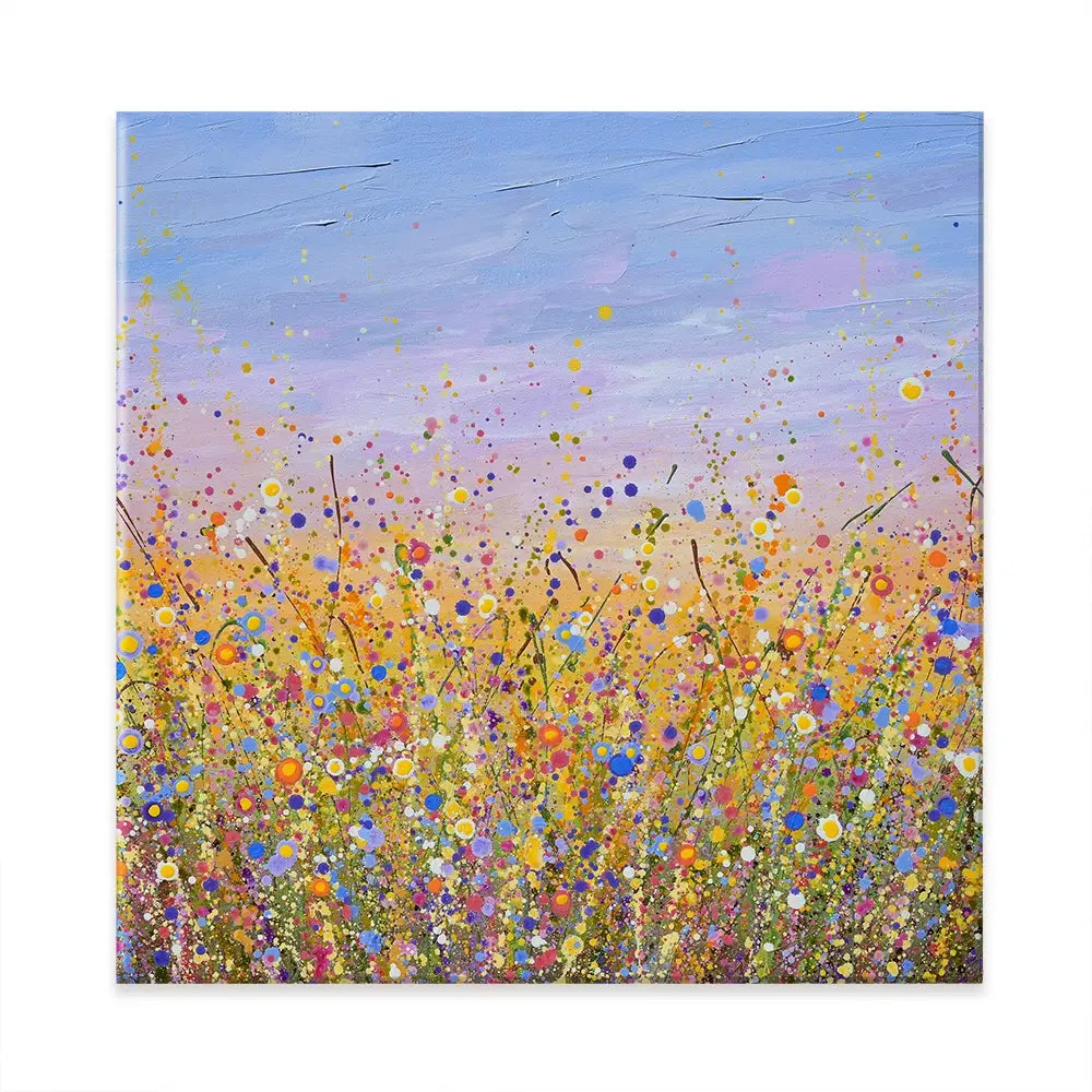 Radiant Meadow Square Canvas Print Radiant Meadow Square Canvas Print wall art product Olga Tkachyk
