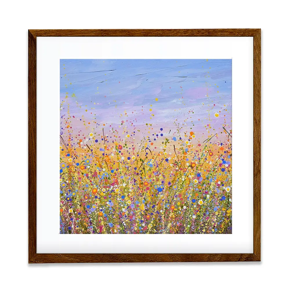 Radiant Meadow Square Framed Art Print Radiant Meadow Square Framed Art Print wall art product Art Print Shop