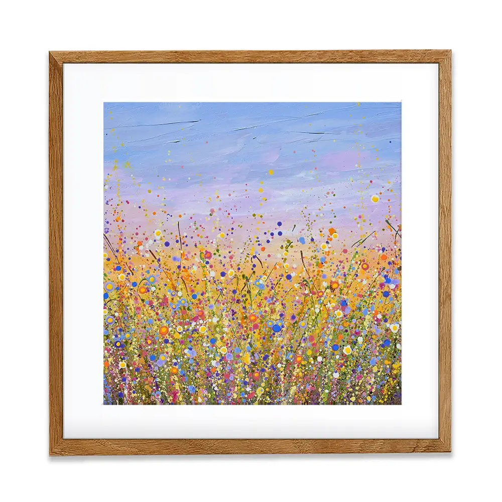 Radiant Meadow Square Framed Art Print Radiant Meadow Square Framed Art Print wall art product Art Print Shop
