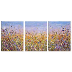 Radiant Meadow Trio Canvas Print Radiant Meadow Trio Canvas Print wall art product Olga Tkachyk