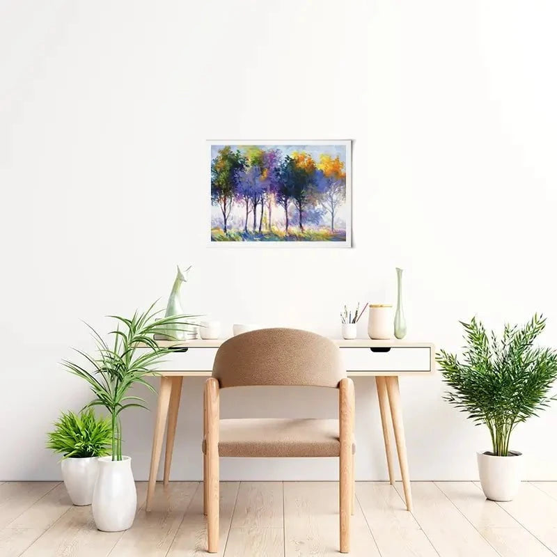 Radiant Trees In The Glowing Morning Art Print Radiant Trees In The Glowing Morning Art Print wall art product Leon Devenice