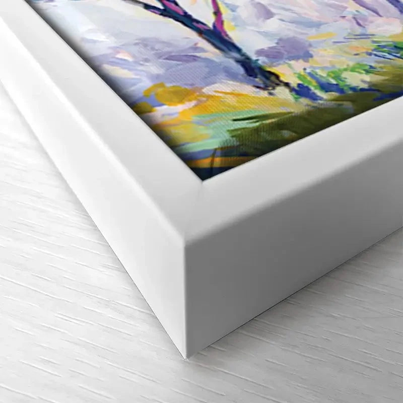 Radiant Trees In The Glowing Morning Canvas Print Radiant Trees In The Glowing Morning Canvas Print wall art product Leon Devenice