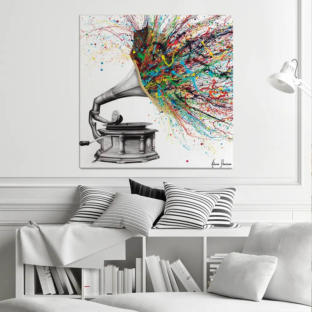 Radical Rhapsody Square Canvas Print Radical Rhapsody Square Canvas Print wall art product Ashvin Harrison