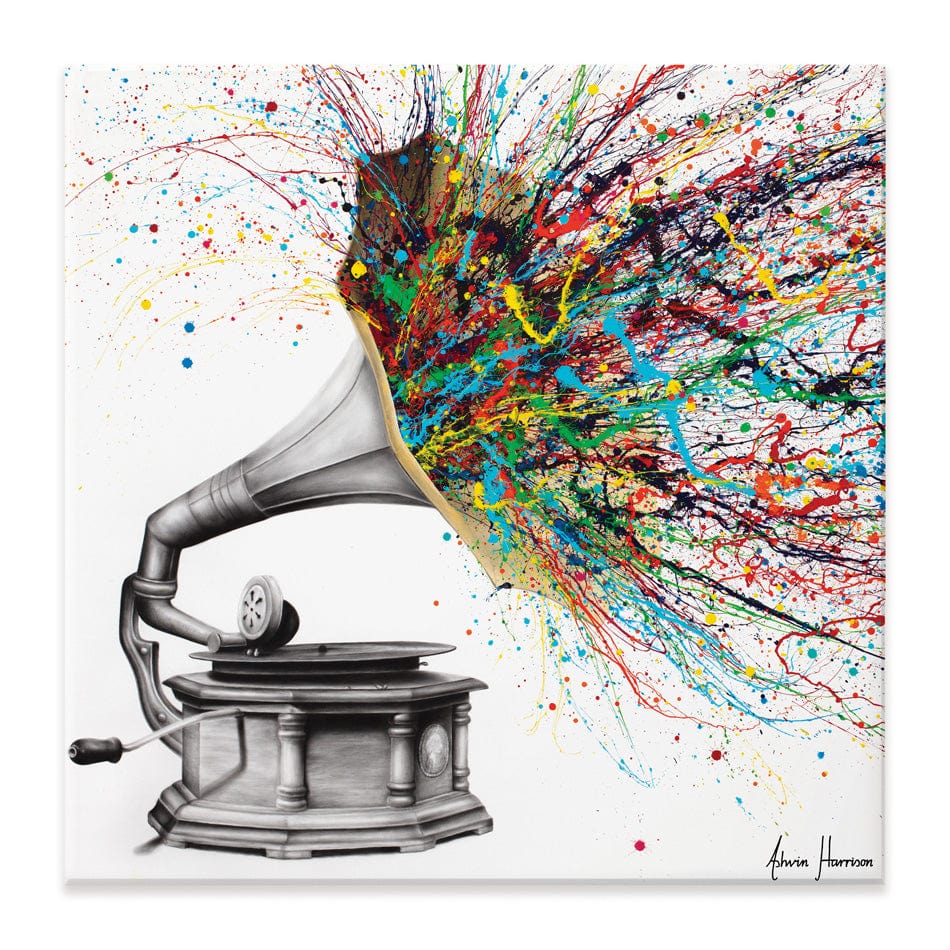 Radical Rhapsody Square Canvas Print wall art product Ashvin Harrison