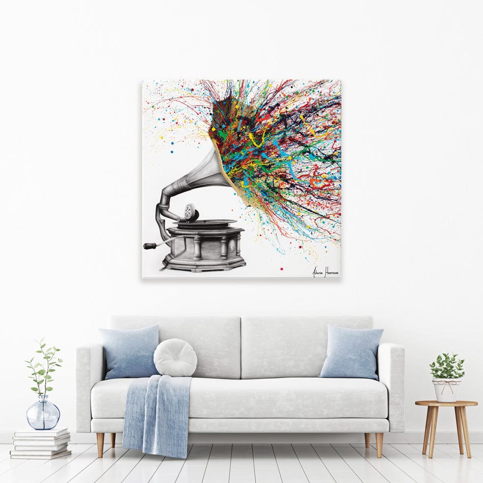 Radical Rhapsody Square Canvas Print wall art product Ashvin Harrison
