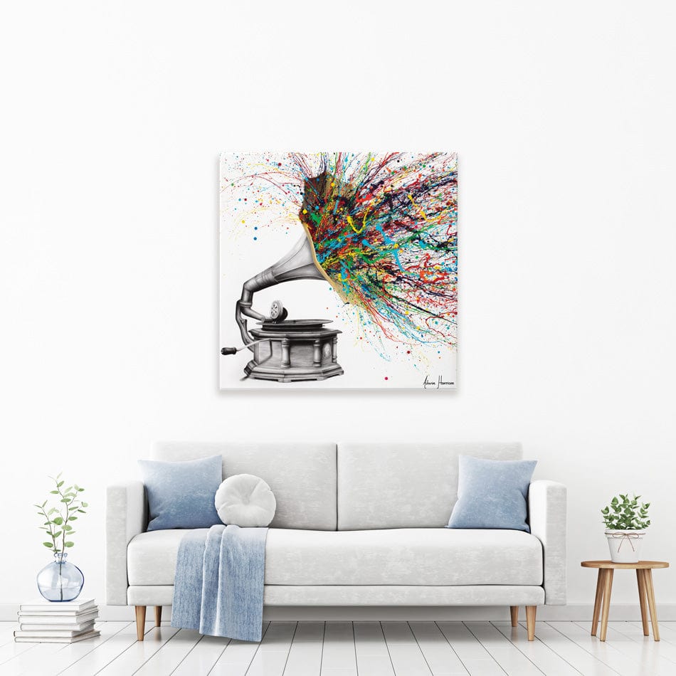 Radical Rhapsody Square Canvas Print wall art product Ashvin Harrison