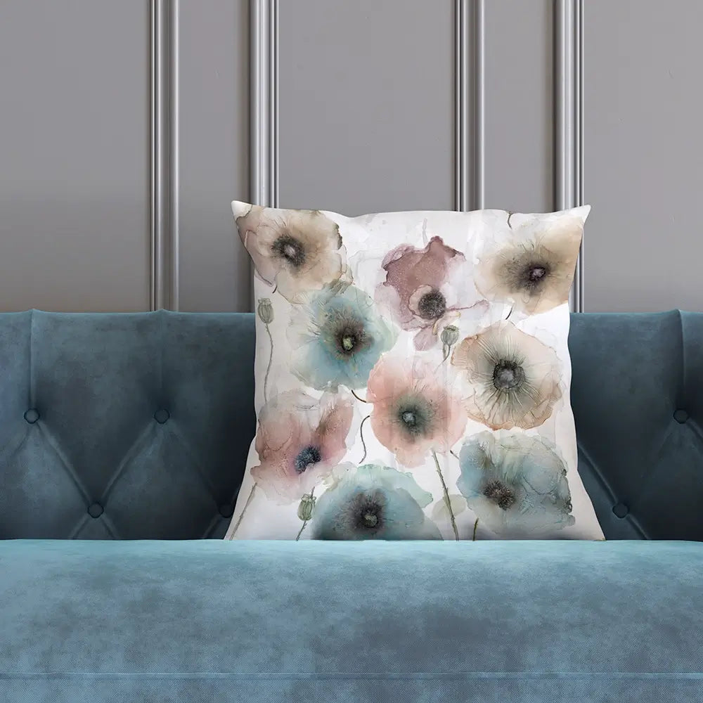 Rain Drenched Poppies Cushion Rain Drenched Poppies Cushion wall art product Carol Robinson