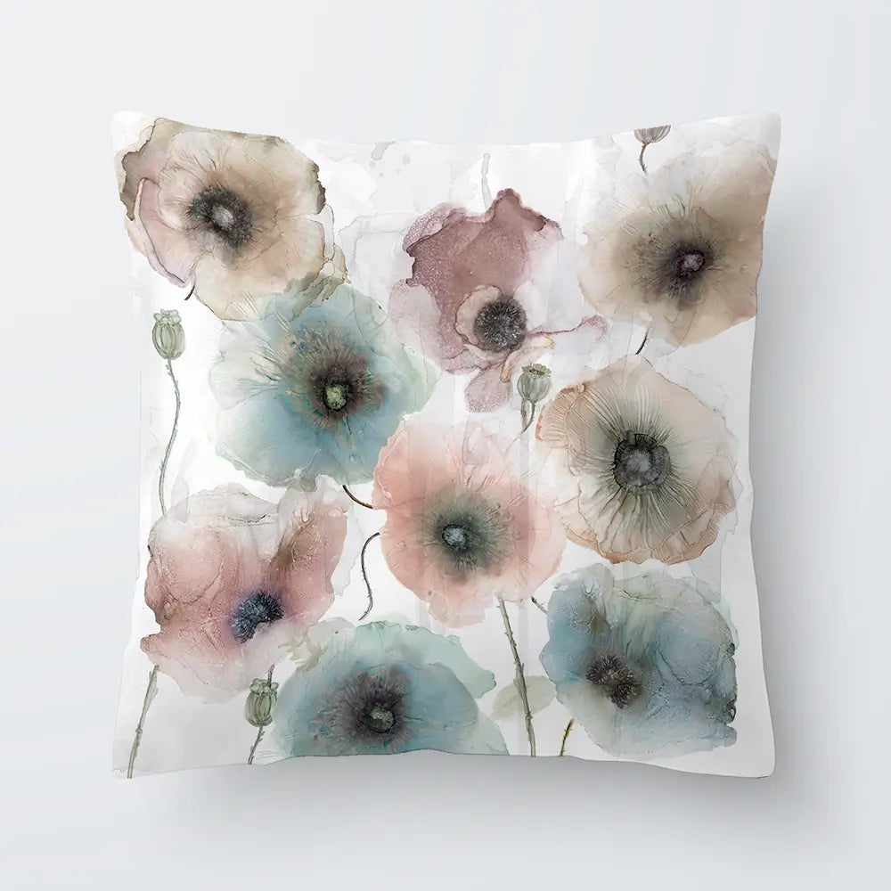 Rain Drenched Poppies Cushion Rain Drenched Poppies Cushion wall art product Carol Robinson
