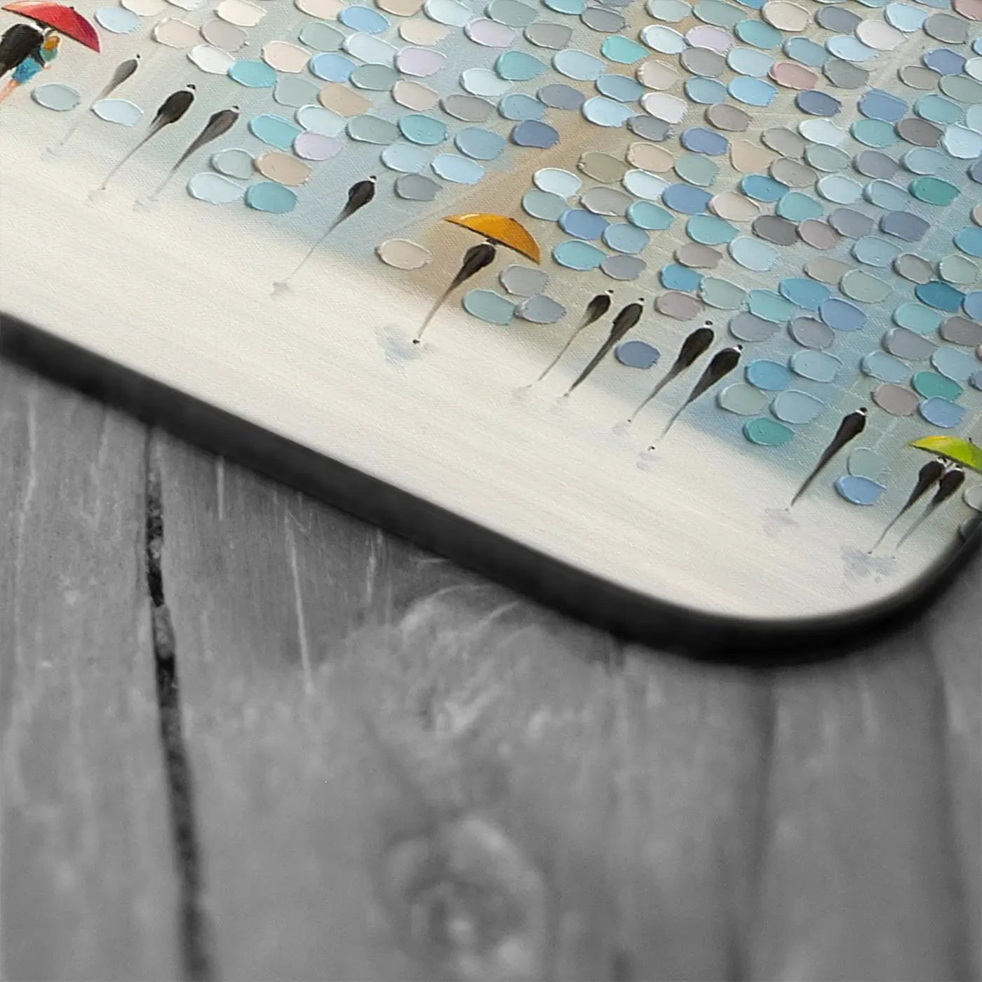 Rain Symphony Coaster Set Rainbow Soul Tree Coaster Set | Rainbow Soul Tree Art Coasters wall art product Ekaterina Ermilkina