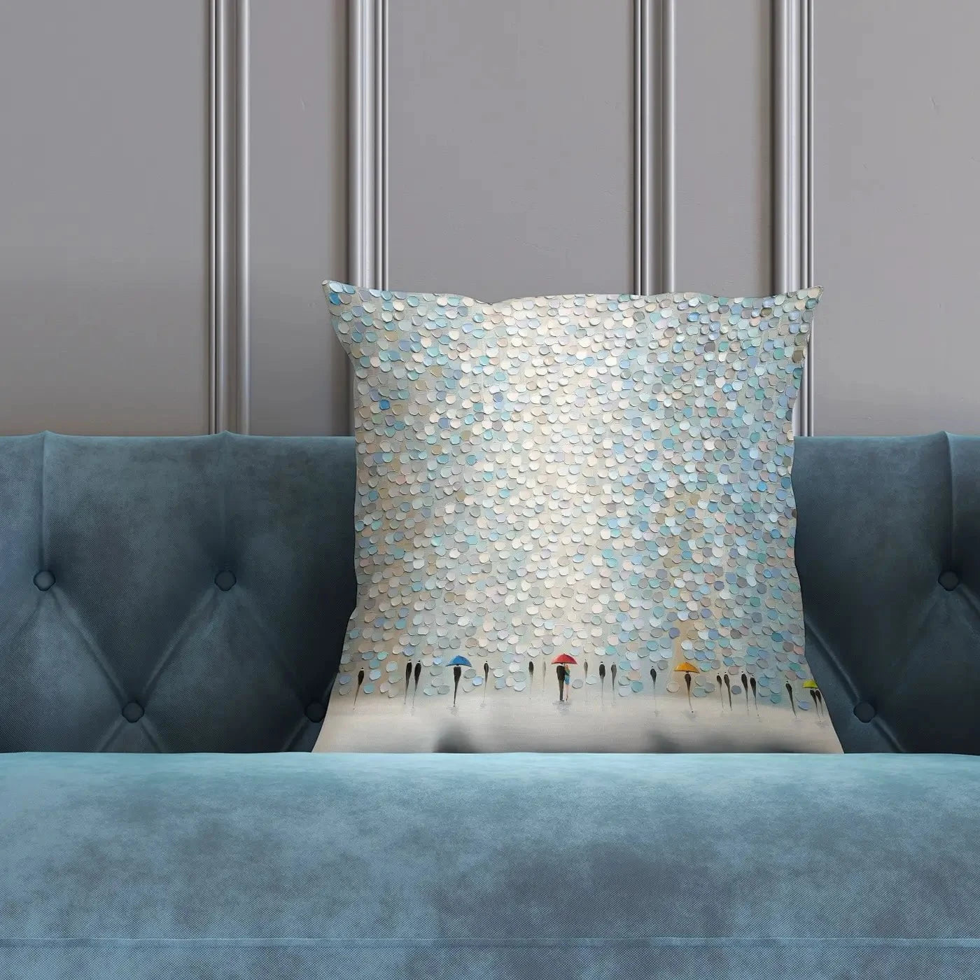 Rain Symphony Cushion Rain Symphony Cushion wall art product Ekaterina Ermilkina