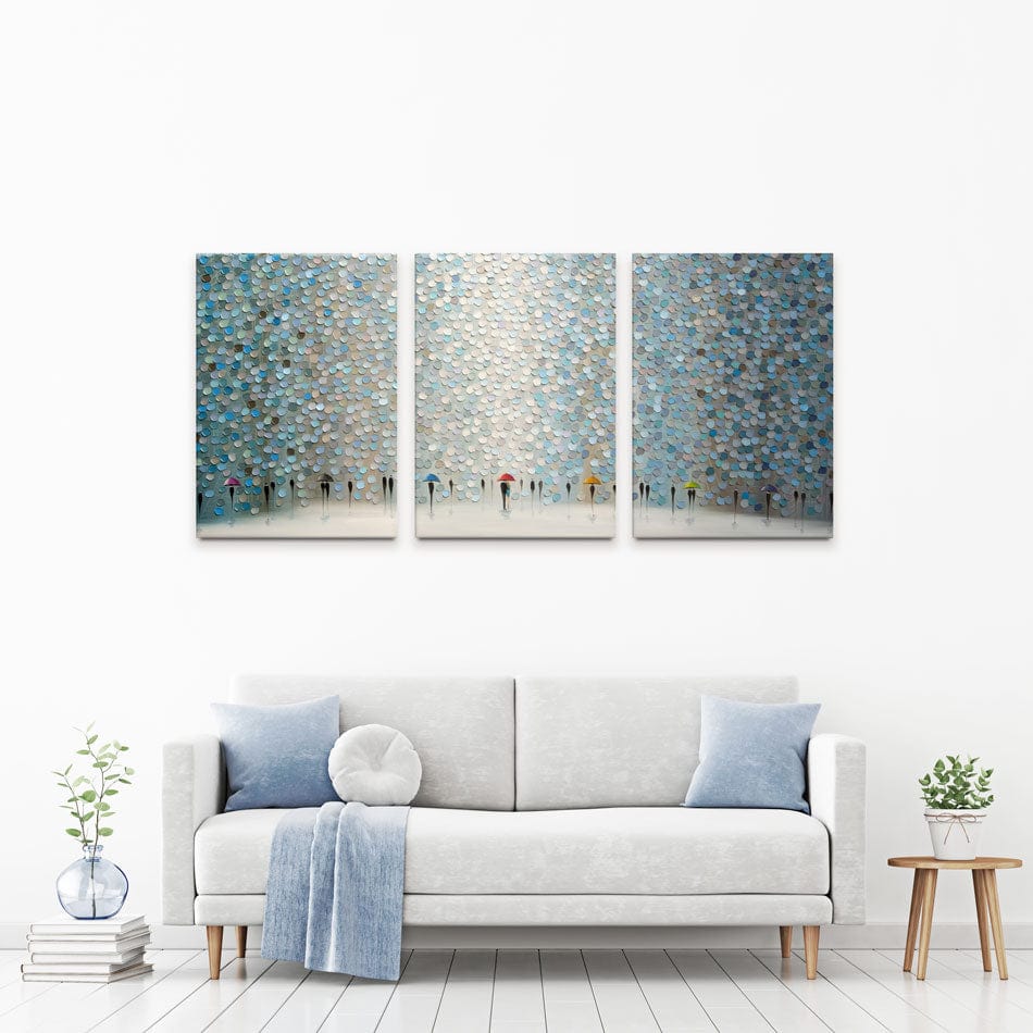 Rain Symphony Trio Canvas Print wall art product Ekaterina Ermilkina / Independent