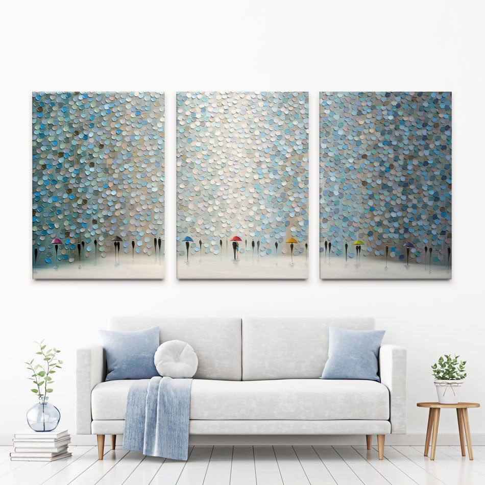 Rain Symphony Trio Canvas Print wall art product Ekaterina Ermilkina / Independent