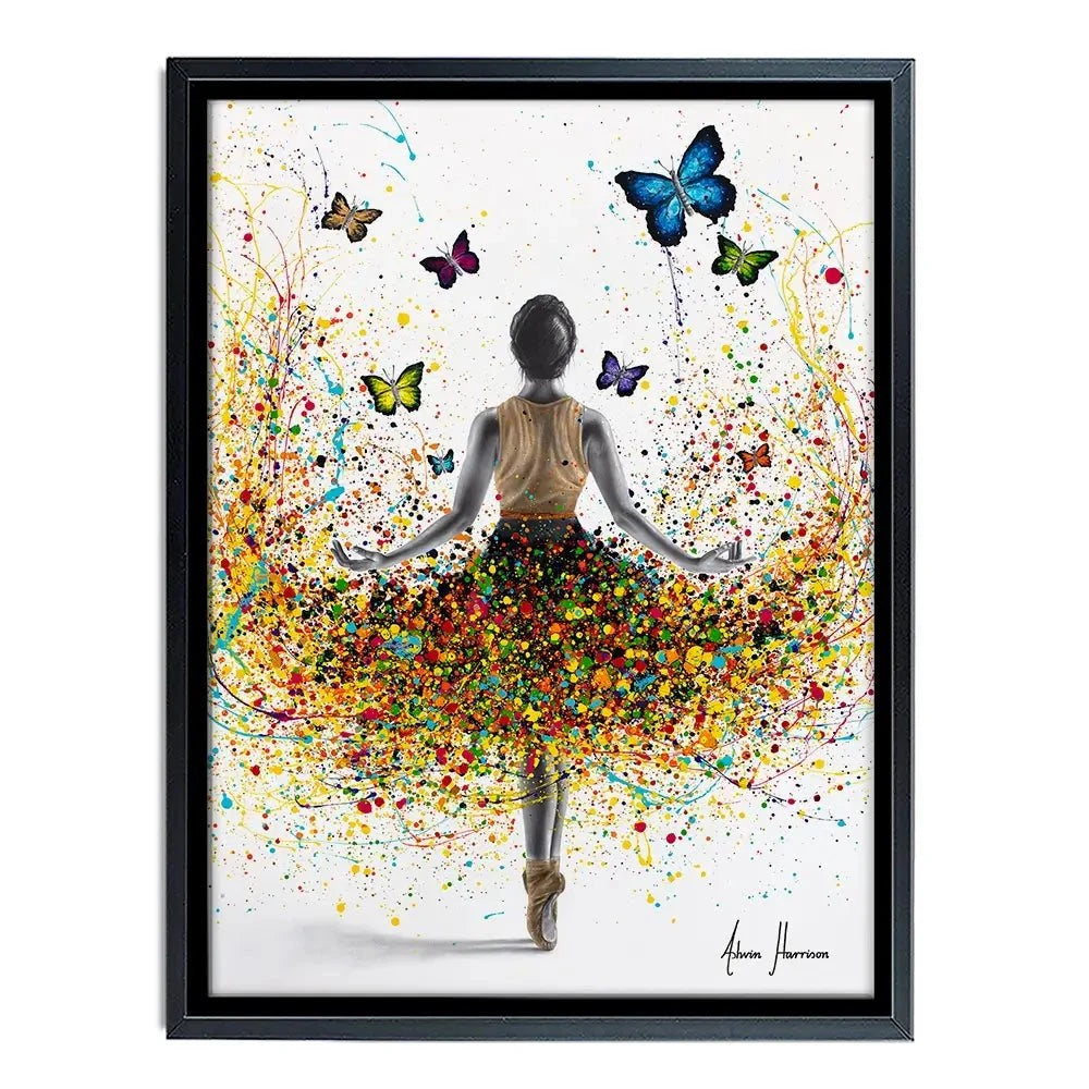 Rainbow Butterfly Ballerina Canvas Print Rainbow Butterfly Ballerina Canvas Print wall art product Ashvin Harrison
