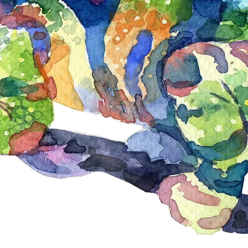 Rainbow Chameleon Canvas Print Rainbow Chameleon Canvas Print wall art product Anna Bond Art / Shutterstock