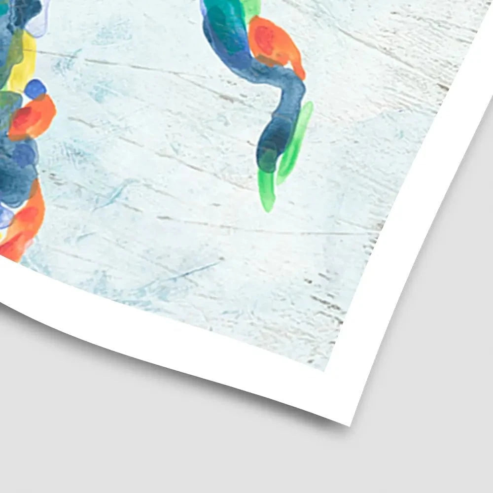 Rainbow Crab Art Print Rainbow Crab Art Print wall art product June Erica Vess