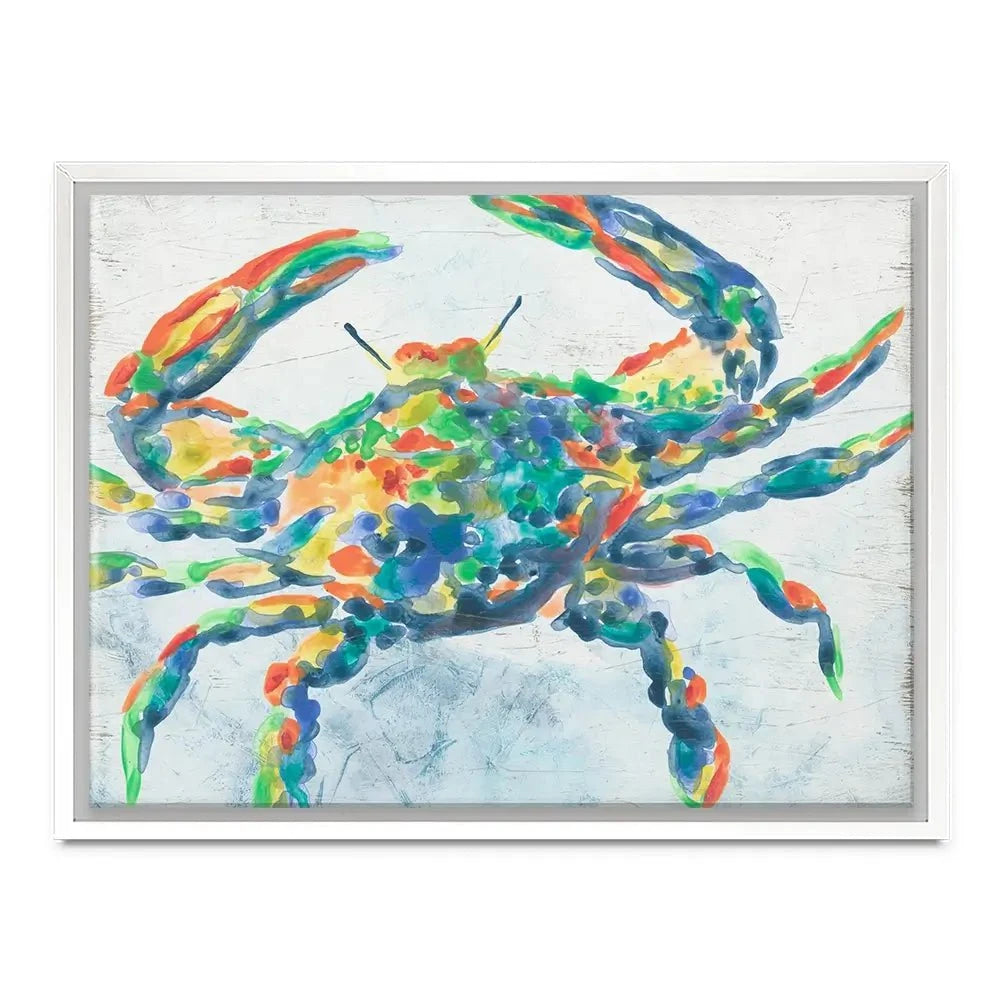 Rainbow Crab Canvas Print Rainbow Crab Canvas Print wall art product June Erica Vess