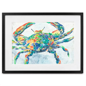 Rainbow Crab Framed Art Print Rainbow Crab Framed Art Print wall art product June Erica Vess