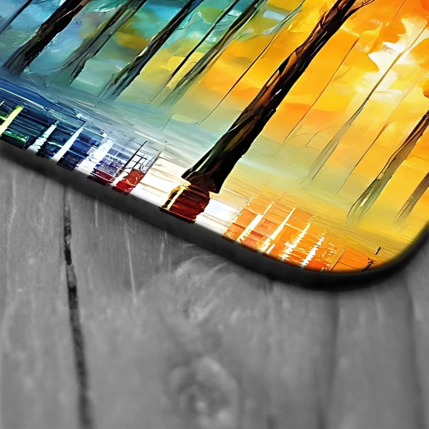 Rainbow Glow Nights Coaster Set Rainbow Soul Tree Coaster Set | Rainbow Soul Tree Art Coasters wall art product Kolokolchi / Shutterstock