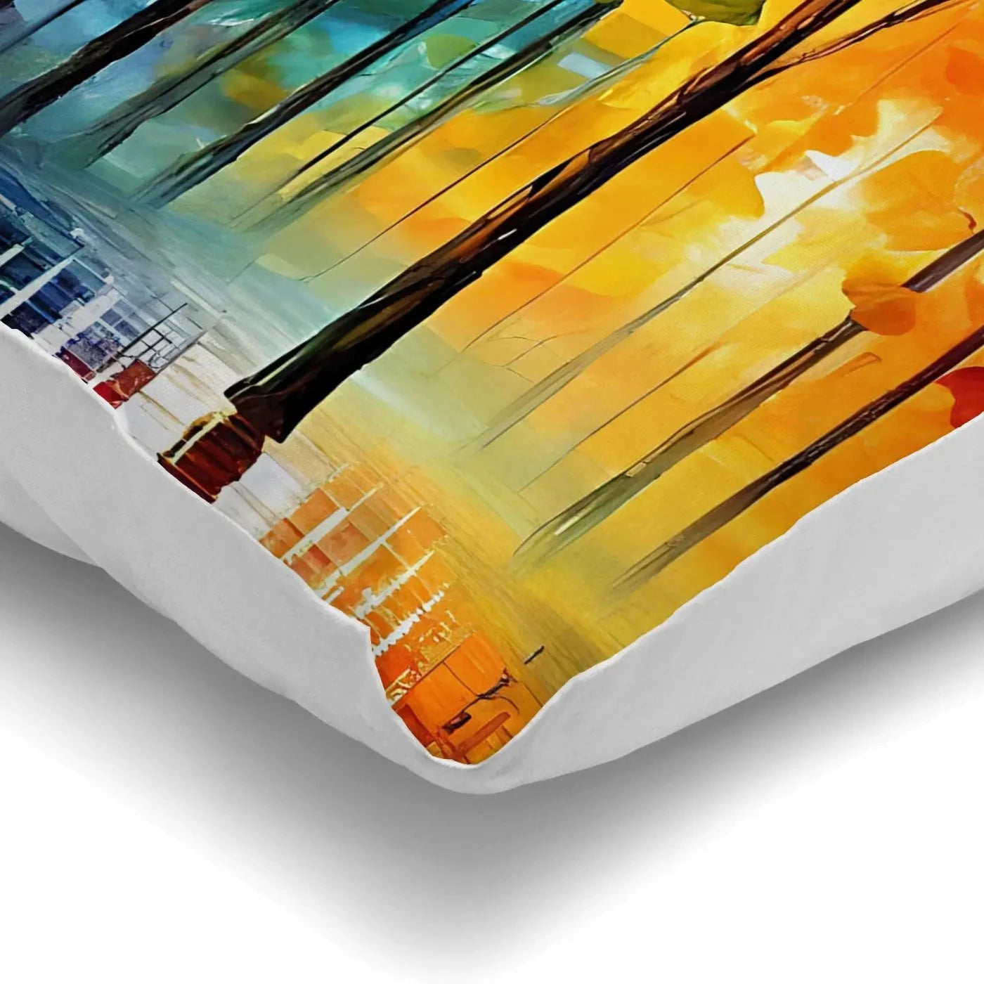 Rainbow Glow Nights Cushion Rainbow Glow Nights Cushion wall art product Kolokolchi / Shutterstock