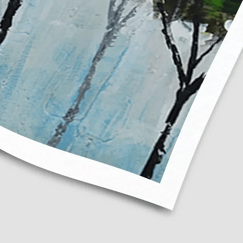 Rainbow Line Of Trees Art Print Rainbow Line Of Trees Art Print wall art product CHENYU ARTS / Shutterstock