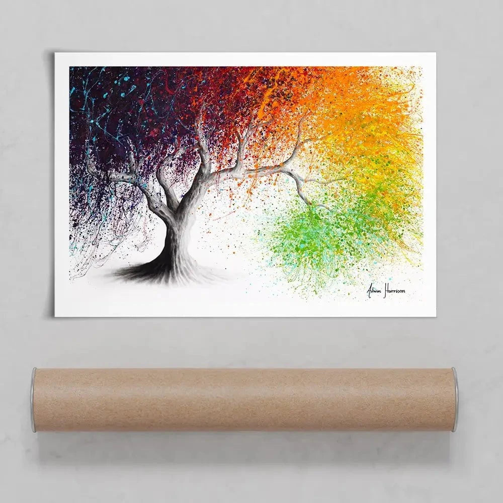 Rainbow Seasons Tree Art Print Rainbow Seasons Tree Art Print wall art product Ashvin Harrison