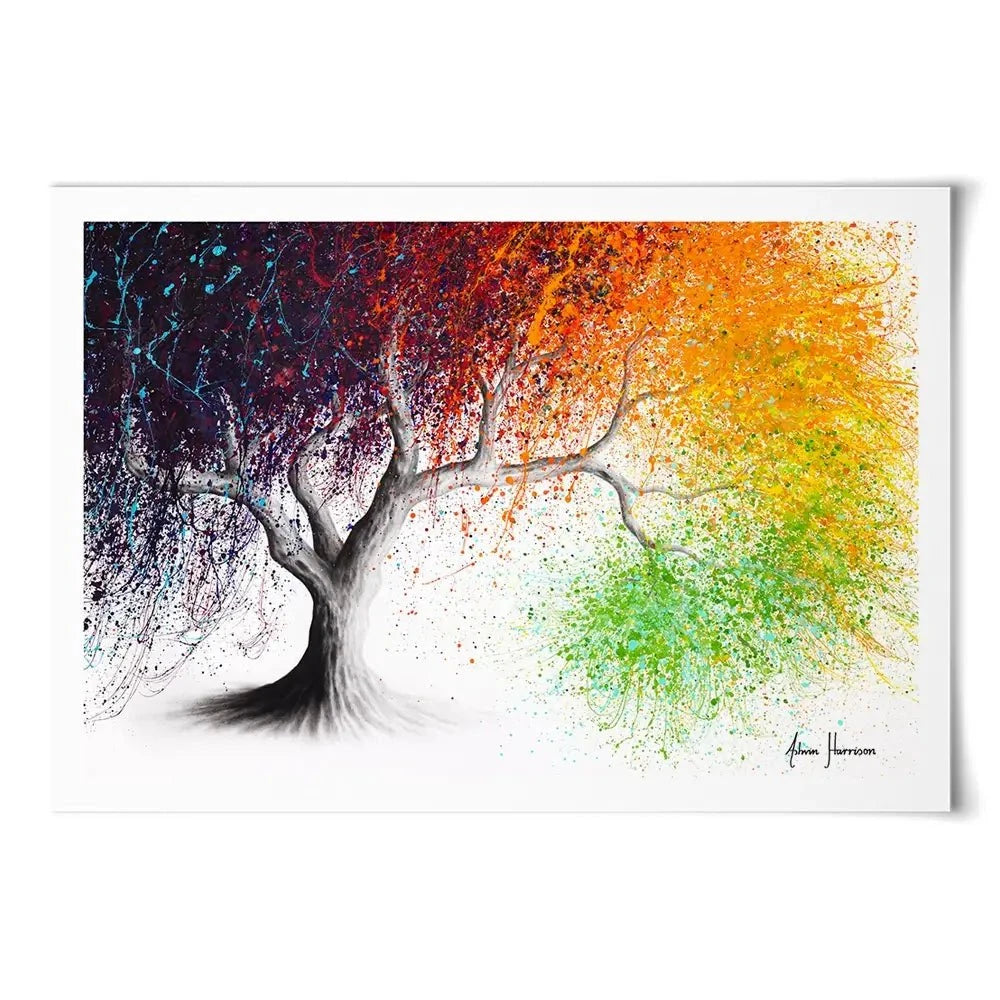 Rainbow Seasons Tree Art Print Rainbow Seasons Tree Art Print wall art product Ashvin Harrison